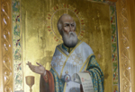 Η Ιερή εικόνα του Αγίου Γρηγορίου του Θεολόγου στον ομώνυμο Ιερό Ναό στη Νέα Καρβάλη
