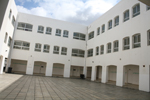 The courtyard of the school in Madaba