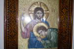 Χρυσοκέντητο με θέμα τον 'Ιησού Χριστό', εργόχειρο των Μοναχών της Ιεράς Μονής