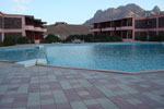 Άποψη της πισίνας του ξενοδοχείου πλησίον της Ιεράς Μονής Αγίας Αικατερίνης Σινά 