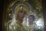 Το πιστό αντίγραφο της Ιερής εικόνας της Παναγίας Ιεροσολυμίτισσας  στον Ι.Ν. Υπαπαντής του Κυρίου