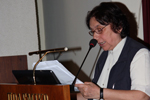 Η Καθηγήτρια κ. Μαρία Μαντουβάλου κατά την εκφώνηση της εισήγησής της