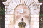 Η κρήνη στο σημείο που βρέθηκε η Ιερή εικόνα της Παναγίας Γαυριώτισσας