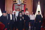 His Beatitude with Dr. Antraous and representatives of the Druze Community of the Golan Heights