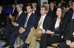  Αριστερά ο Kυβερνητικός Eκπρόσωπος κ. Σίμος Κεδίκογλου, ο βουλευτής της ΝΔ κ. Άδωνις Γεωργιάδης, ο βουλευτής του ΠΑΣΟΚ κ. Ανδρέας Λοβέρδος, η βουλευτής των Ανεξάρτητων Ελλήνων κ. Έλενα Κουντουρά