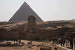 Από την επίσκεψη των προσκυνητών της Μ.Κ.Ο. ΄Ρωμηοσύνη΄ στις Πυραμίδες και τη Σφίγγα στο Καϊρο