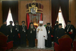 Ο Μακαριώτατος με τον Πατριάρχη της Αιθιοπίας Παύλο και τη συνοδεία του